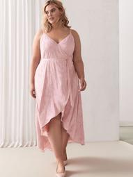 Sleeveless Fit & Flare Jacquard Maxi Dress - Addition Elle