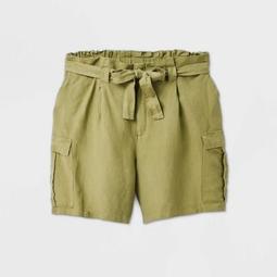 Women's Plus Size High-Rise Utility Bermuda Cargo Shorts - A New Day™