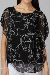 Sheer Over;lay Faces Tunic