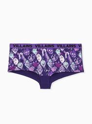 Disney Villains Purple Cotton Boyshort Panty