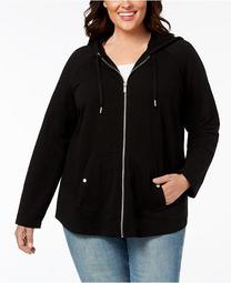 Plus Size Hooded Jacket, Created for Macy's
