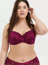 Raspberry Pink Lace 360° Back Smoothing™ Lightly Lined Full Coverage Balconette Bra