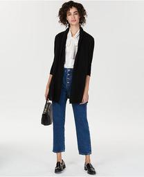 Rolled-Edge Pure Cashmere Cardigan, Created for Macy's