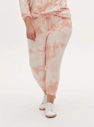 Light Pink Tie-Dye Terry Active Jogger