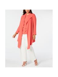 ANNE KLEIN Womens Pink Long Sleeve Open Cardigan Sweater Plus  Size: 2X