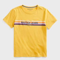 NAUTICA JEANS CO. SUSTAINABLY CRAFTED LOGO STRIPE T-SHIRT