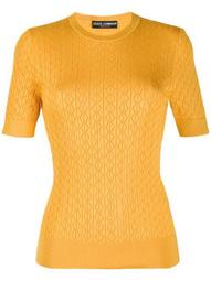 short-sleeved knitted T-shirt