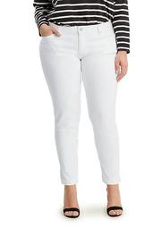 Plus Size 711 Soft Clean White Skinny Jeans