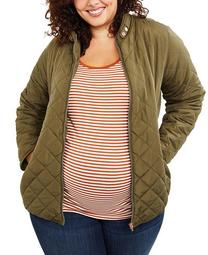 Plus Size Quilted Jacket