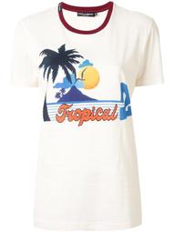 tropical print T-shirt