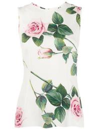 floral print sleeveless top
