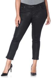 Coated Ankle Jeans (Plus Size)