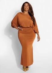 Ruched Draped Bodycon