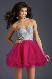 Homecoming Dress with crystal encrusted top