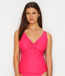 Hot Pink Forever Underwire Tankini Top