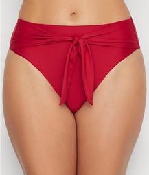 Rouge High-Waist Bikini Bottom