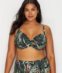 Plus Size Amazonia Tropical Plunge Bikini Top