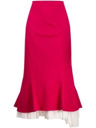 high-waisted peplum skirt