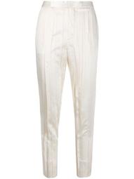crinkle-effect tailored trousers