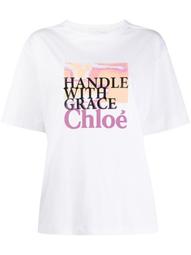 Handle With Grace print T-shirt