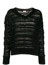 V-neck loose knit jumper