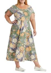 Plus Size Fit-and-Flare Jersey Dress