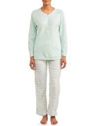 The Cozy Corner Women's Micro Fleece Plush Pajama Set
