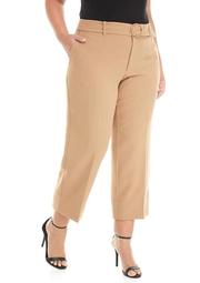 Plus Size Belted Wide Leg Pants