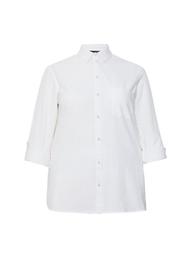 **DP Curve White Shirt With Linen