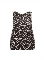 **DP Curve Zebra Print Jersey Vest