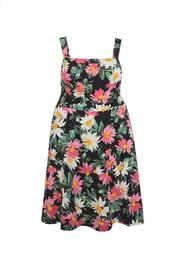 **DP Curve Multi Colour Strappy Floral Print Skater Dress