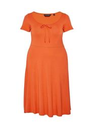 **DP Curve Orange Scoop Dress