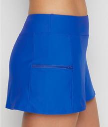 Imperial Blue Sporty Skirted Bikini Bottom
