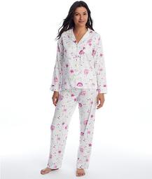 Ivory Floral Knit Pajama Set