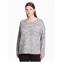 Calvin Klein Performance Women's Plus Size Sweatshirt Grey Size Extra Large