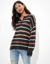 AE Striped Henley Sweater