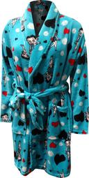 Betty Boop Women's Betty Boop Turquoise Plus Size Super Soft Plush Robe