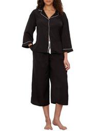 Donna Karan Womens April Blooms Knit Capri Pajama Set Style-D396999