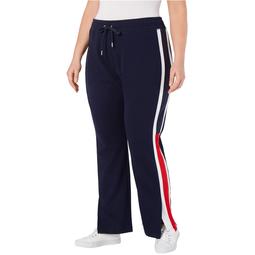 Tommy Hilfiger Womens Flag-Logo Casual Sweatpants, Blue, 3X