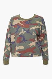 Plus Size Camo Thermal Top