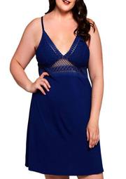 Plus Size Chemise with Lace Cup