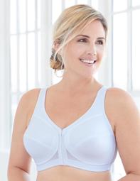 Full Figure Plus Size MagicLift Front Close Posture Back Support Bra #1265
