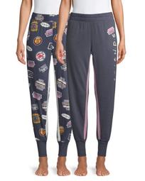 Friends Women's and Women's Plus Pajama Joggers, 2-Pack