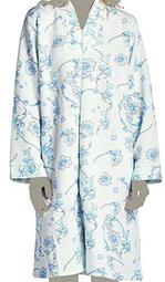 Women's Zip-Front Comfy Quilted Cotton-rich Robe by EZI