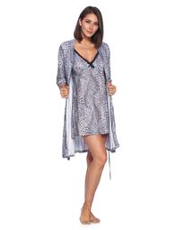 Casual Nights Women's Sleepwear 2 Piece Rayon Nightgown and Robe Set