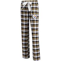 Pittsburgh Steelers Concepts Sport Women's Plus Size Piedmont Flannel Sleep Pants - Black/Gold