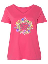 I'm so Tired Please Bring me a Coffee with Floral Wreath Women's Plus Size V-Neck
