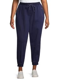 Alivia Ford Women's Plus Size Pull On Joggers with Waist Tie