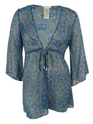 Jessica Simpson Women's Chiffon Tie-Front Cover-Up