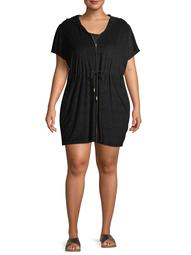 Time and Tru Women's Plus Size Terry Cloth Swimsuit Coverup
